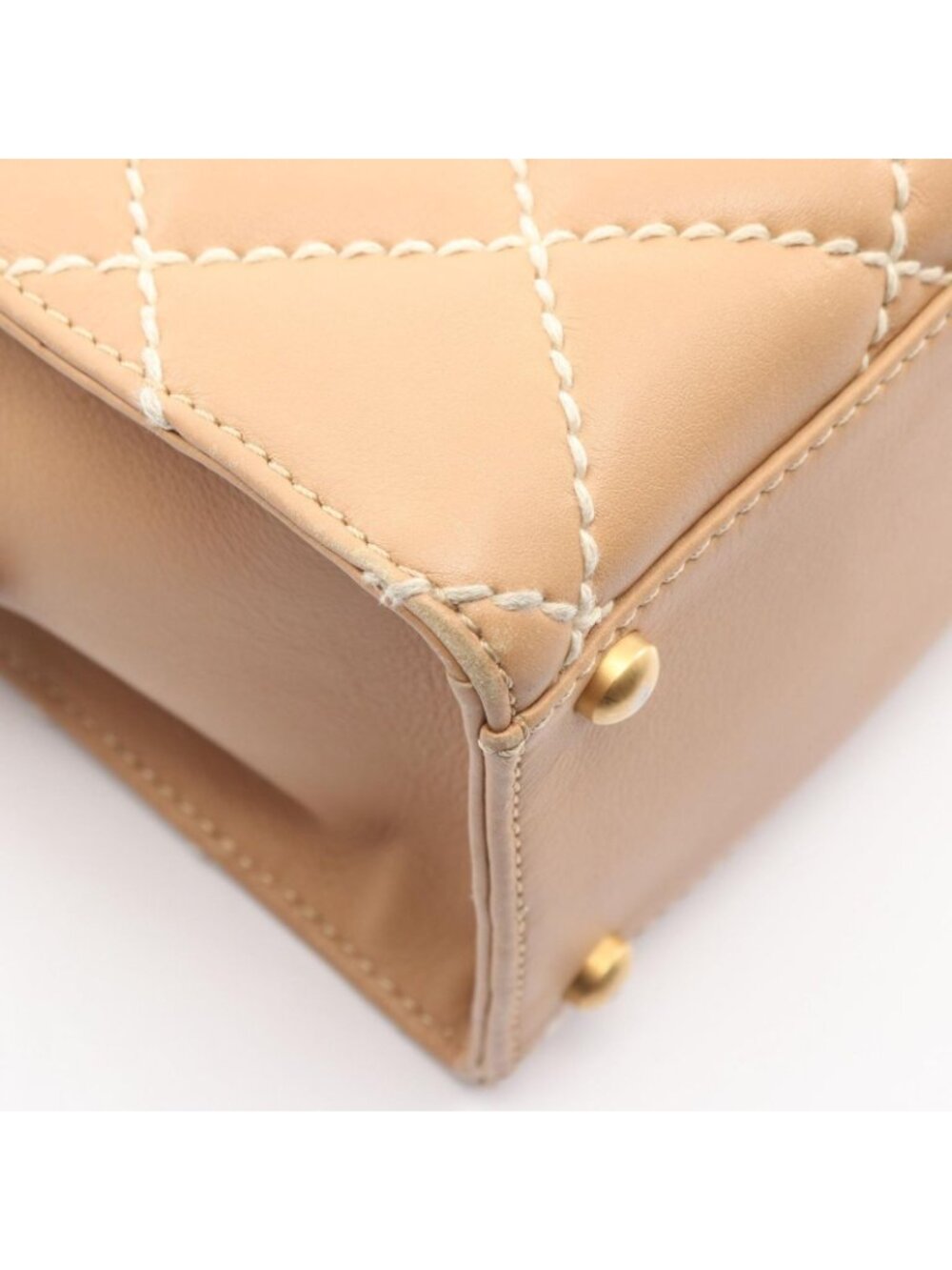 Chanel Tote Wild Stitch Beige Leather - Picture 6 of 9